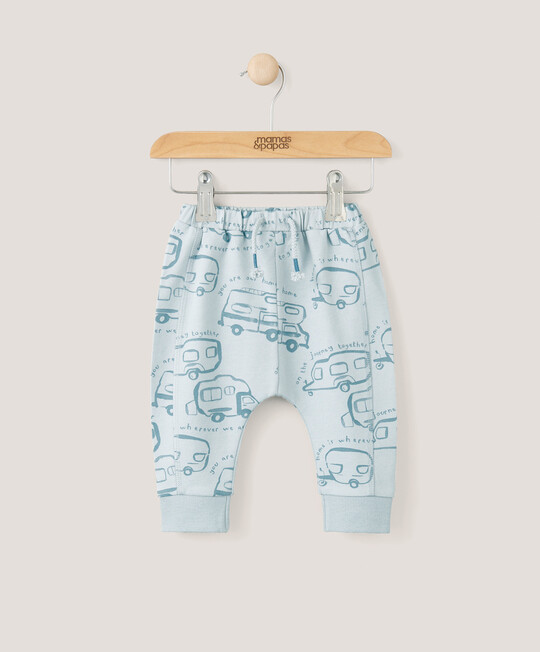 بنطال رياضي بطبعة You Are Our Home - أزرق بنطال رياضي بطبعة You Are Our Home - أزرق image number 1