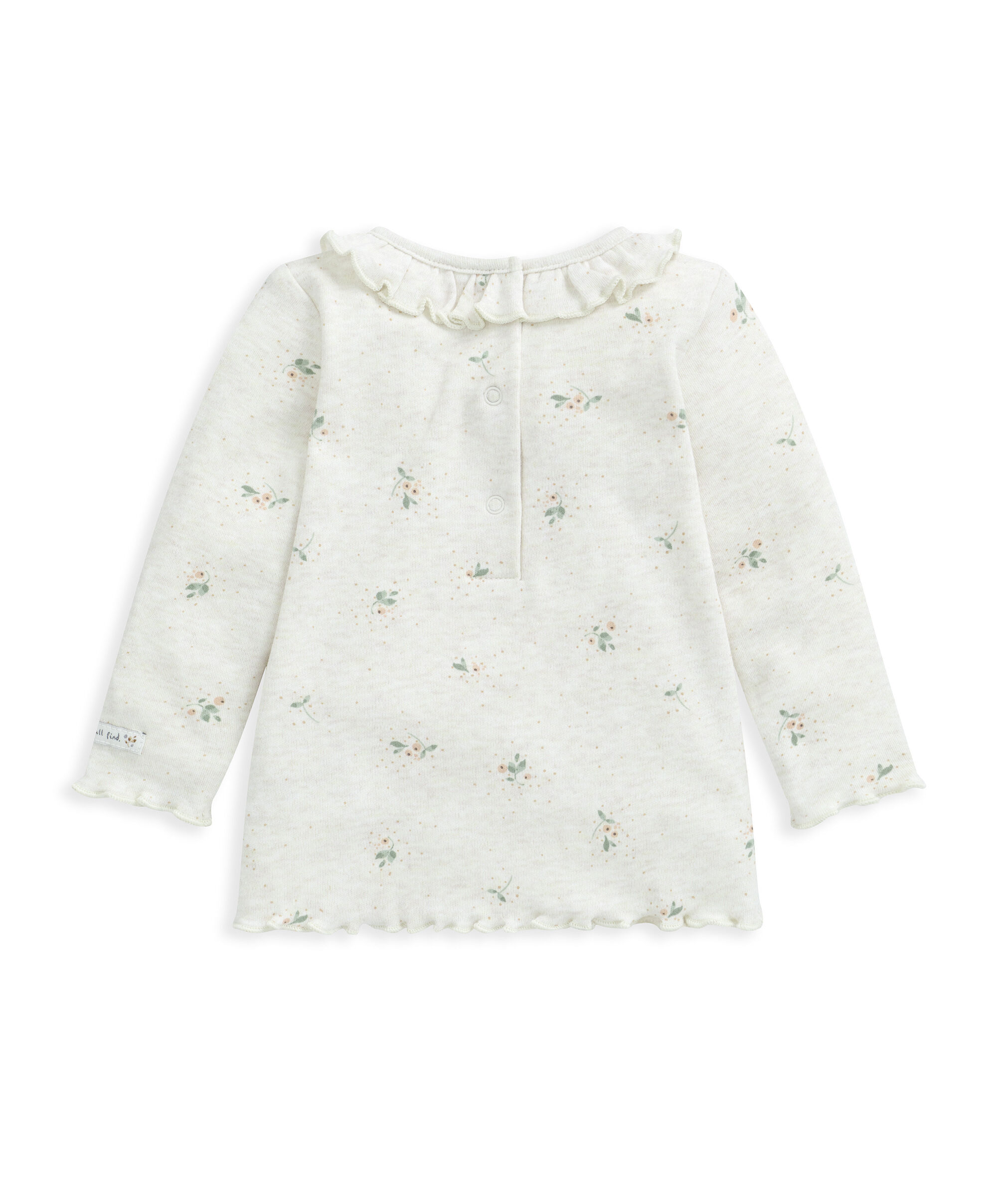 تي شيرت بأكمام طويلة ونقشة زهور أقحوان image number 3