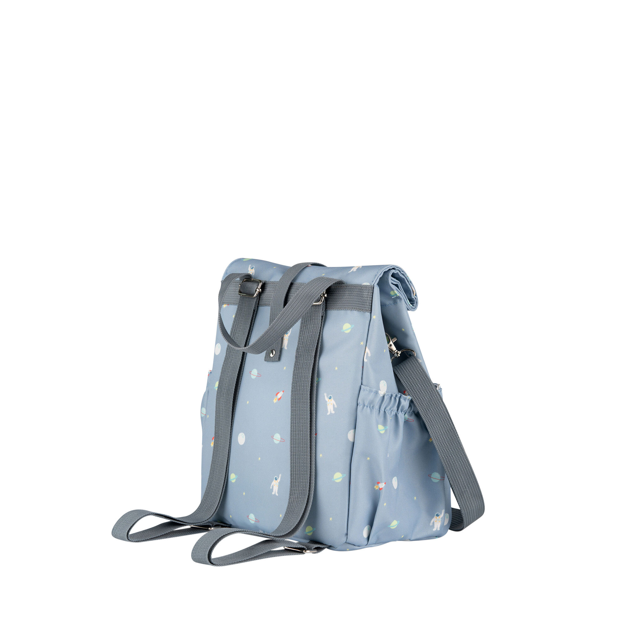 حقيبة غداء عازلة للحرارة بتصميم ملفوف من سيترون - نقشة فضاء image number 3