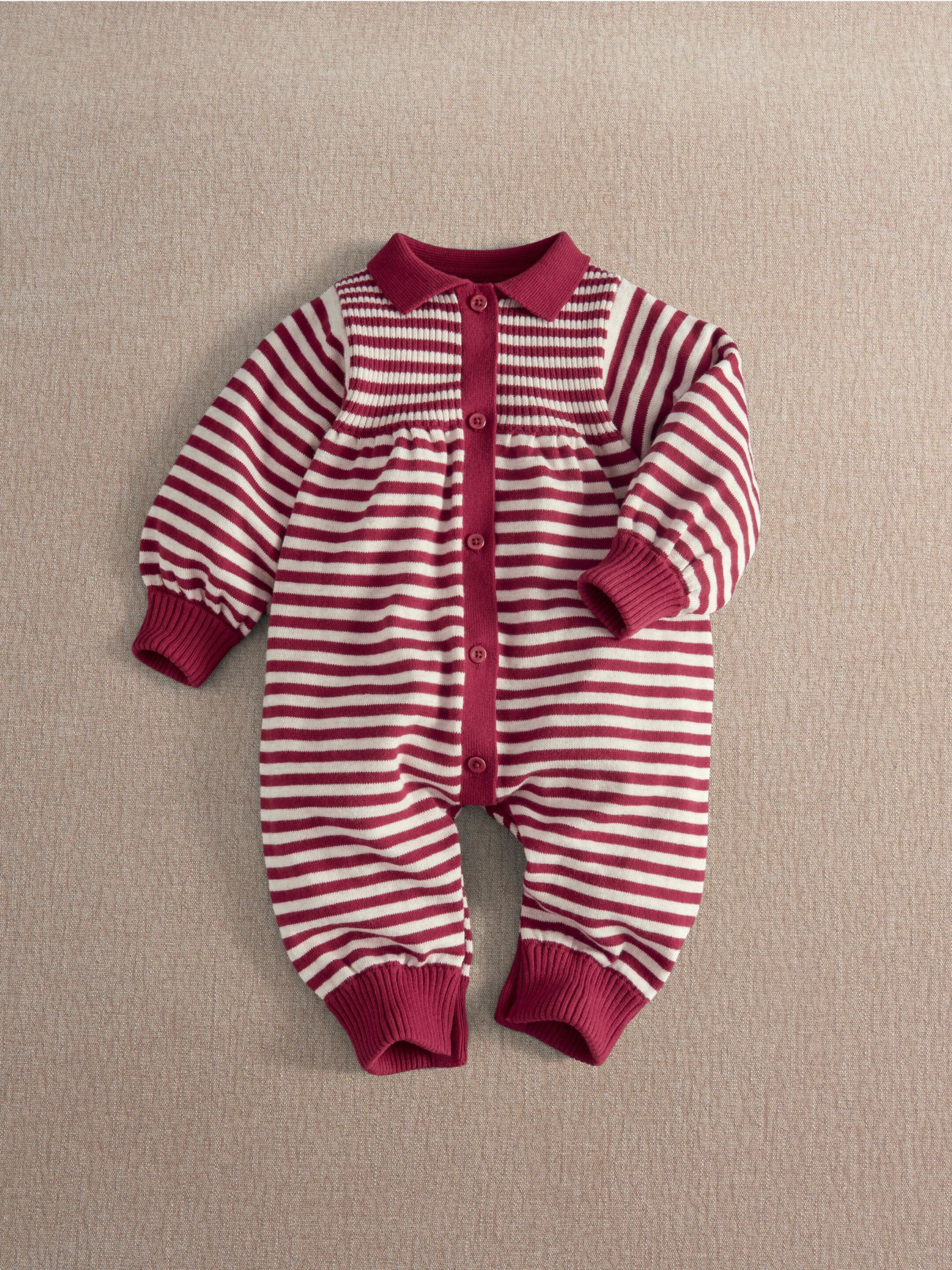 Striped Knit Romper image number 2