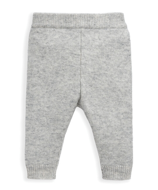 طقم كنزة منسوجة بغرزة الضفيرة وبنطال طقم كنزة منسوجة بغرزة الضفيرة وبنطال image number 4