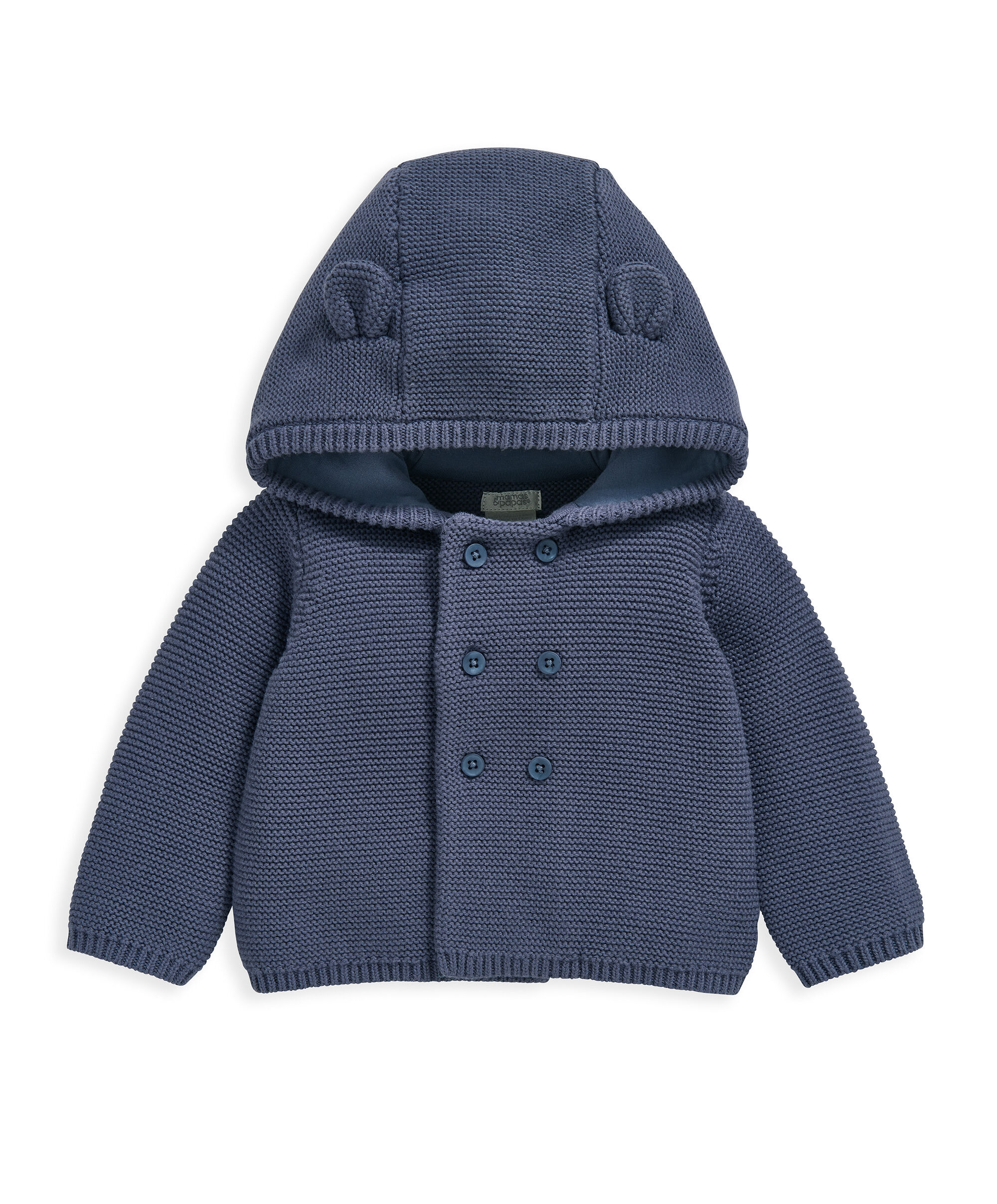 كارديغان منسوج بغطاء رأس image number 1