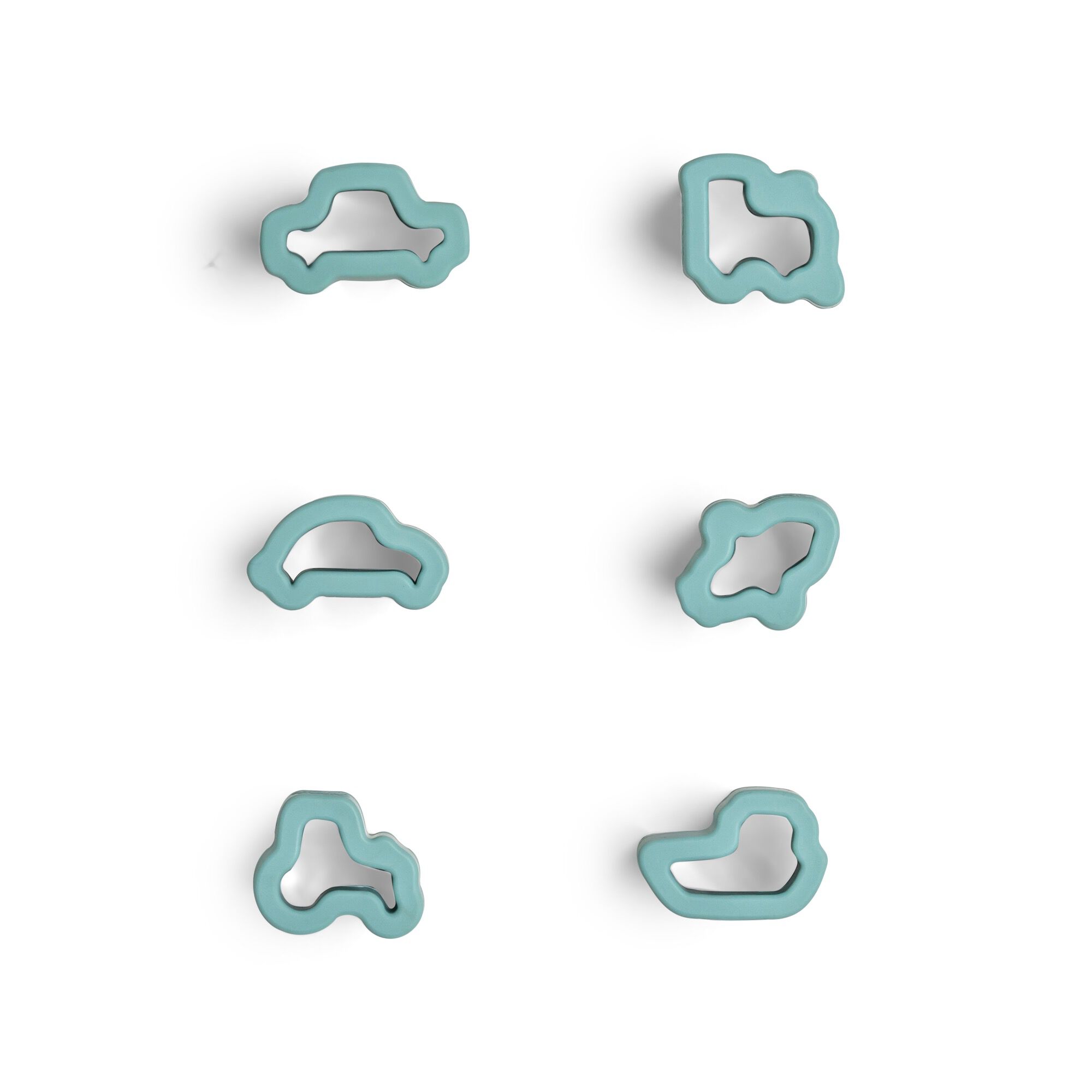 مجموعة قاطعات فاكهة بتصميم مركبات - 6 قطع image number 1