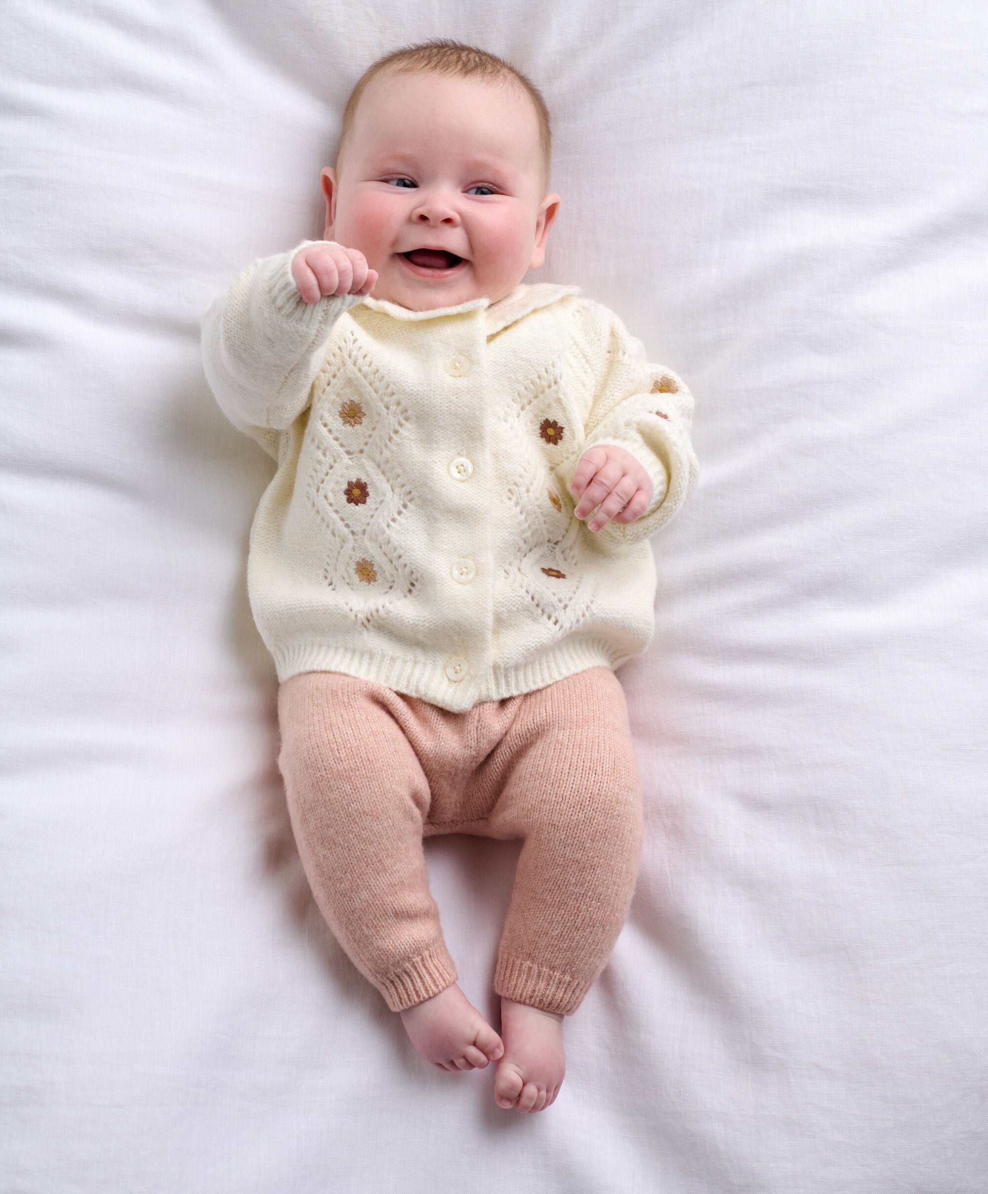2pc Emb Knit Cardi & Legging Set image number 1