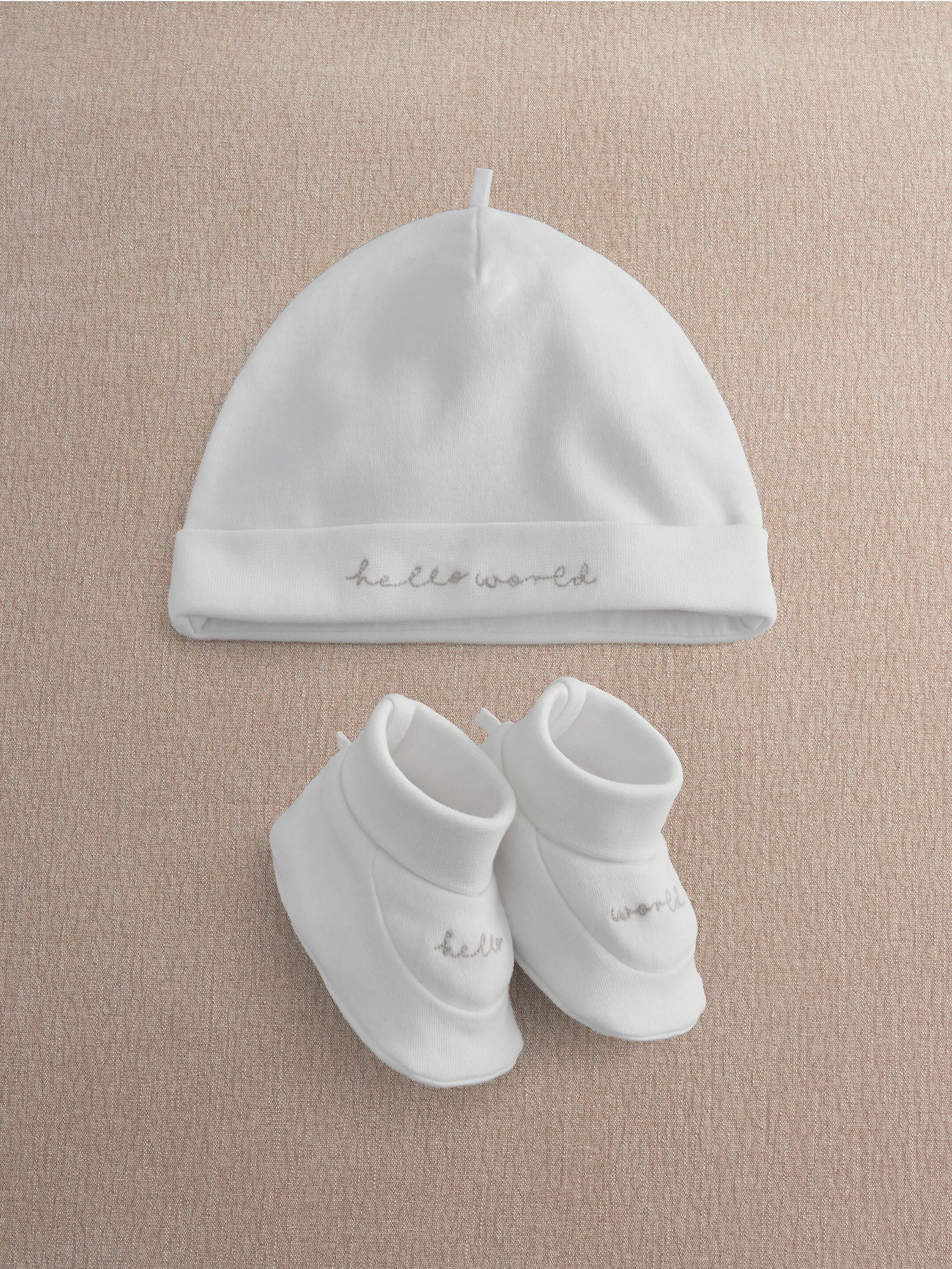 Hello World Hat & Booties image number 1