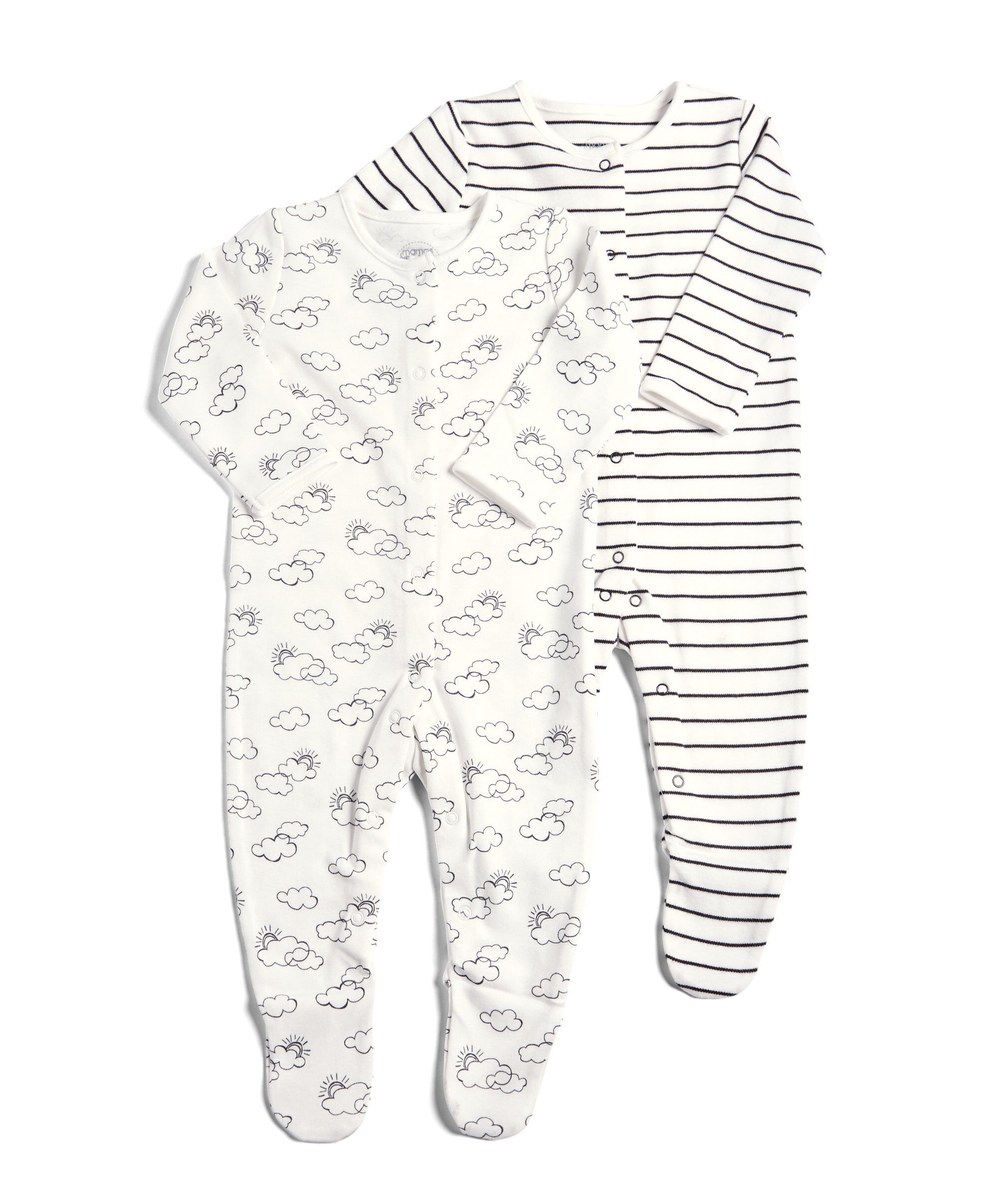 طقم باللونين الأبيض والأسود - 6 قطع image number 2