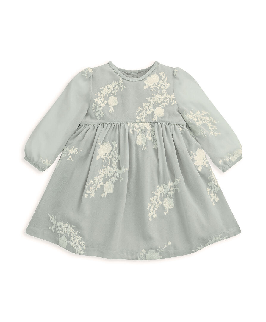 فستان مطرز بأكمام طويلة image number 2