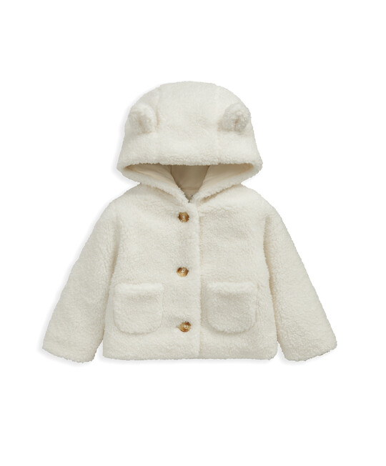 جاكيت قماش ناعم كريمي جاكيت قماش ناعم كريمي image number 2