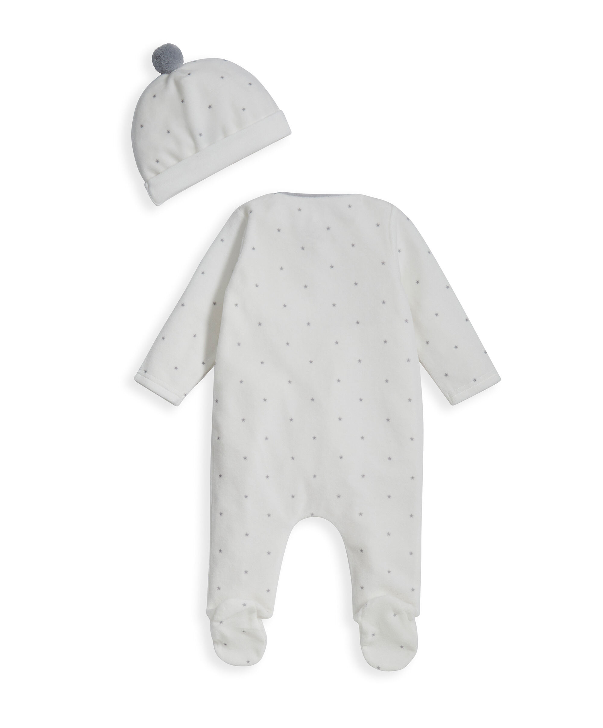 طقم لباس الكل في واحد بعبارة My First Christmas وقبعة image number 2