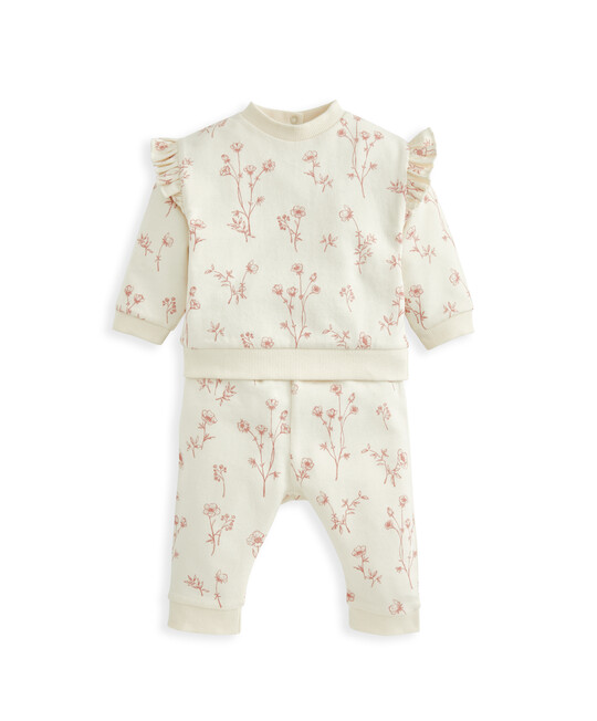 طقم سويت شيرت ولغينغز - قطعتان طقم سويت شيرت ولغينغز - قطعتان image number 2