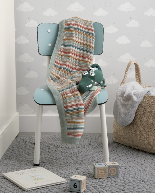 بطانية منسوجة بخطوط متنوعة بطانية منسوجة بخطوط متنوعة image number 3