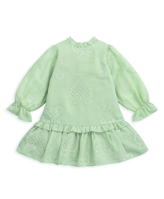 فستان مطرز بخصر منخفض فستان مطرز بخصر منخفض image number 2