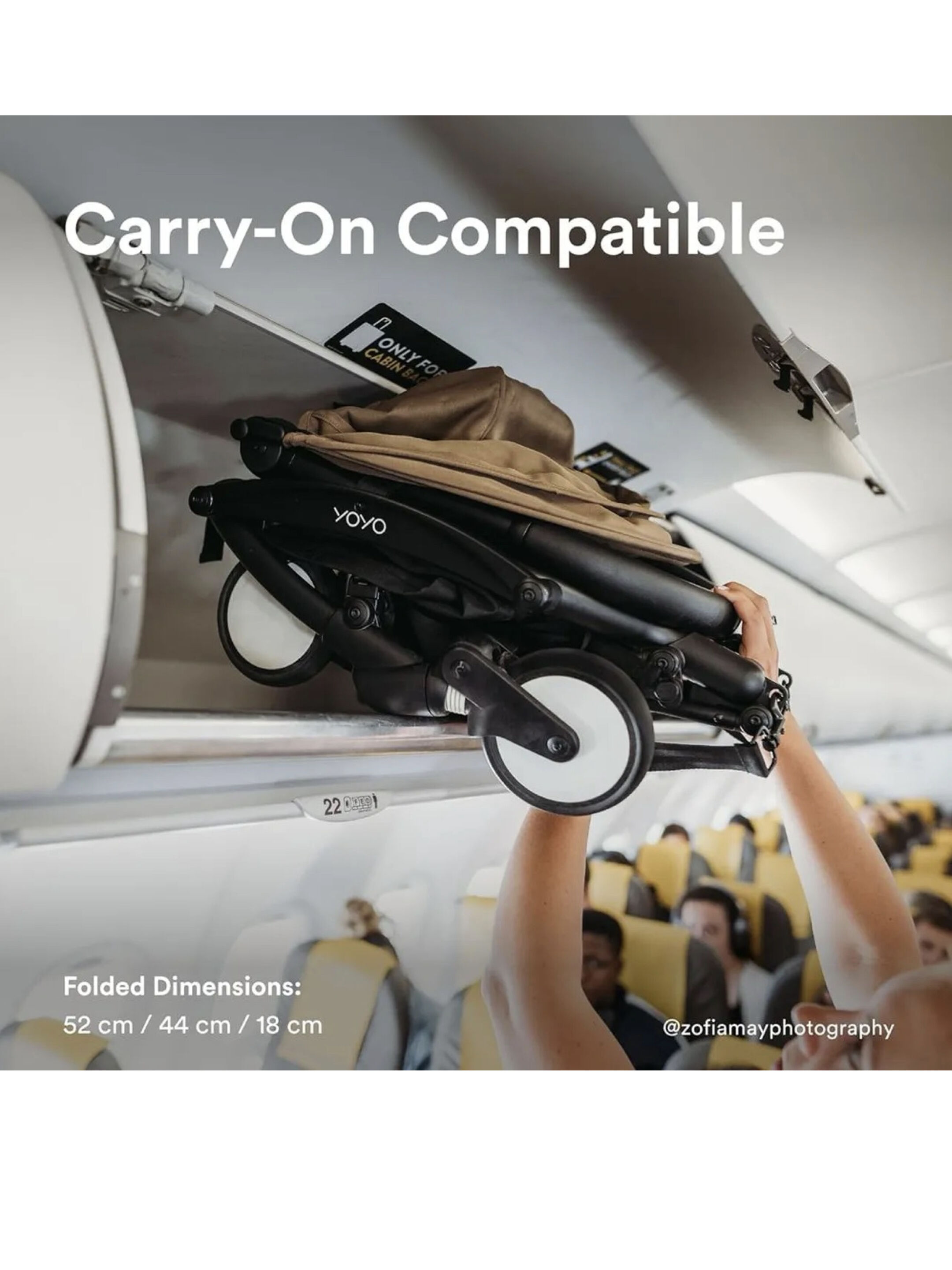 Stokke YOYO3 Full Stroller with White Frame, 0+ Newborn and 6+ Color Pack - Ginger (3 pieces) image number 7