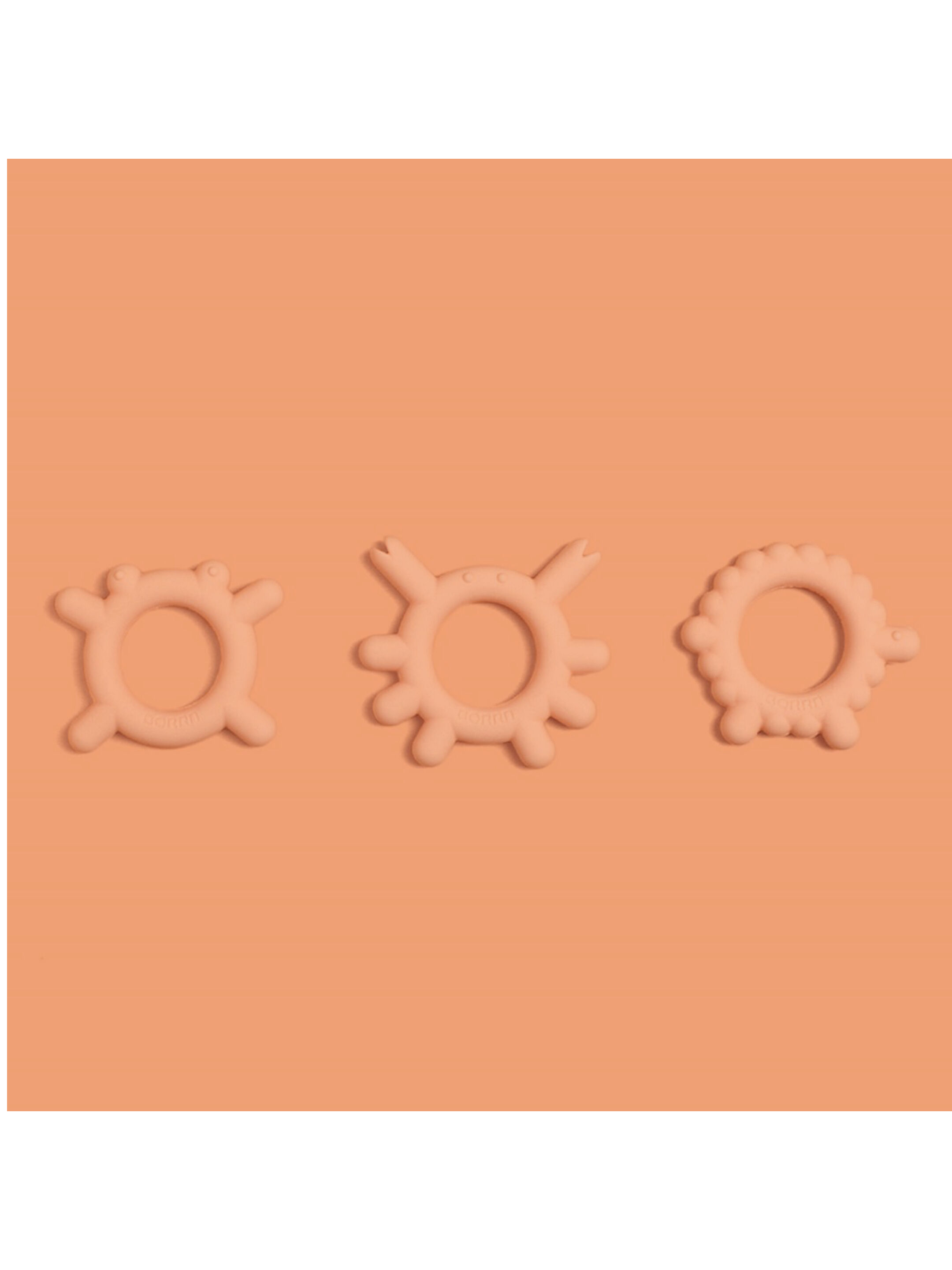 حلقة تسنين سيليكون خالية من مادة بيسفينول أ وغير سامة من بورن - تصميم سمكة image number 2