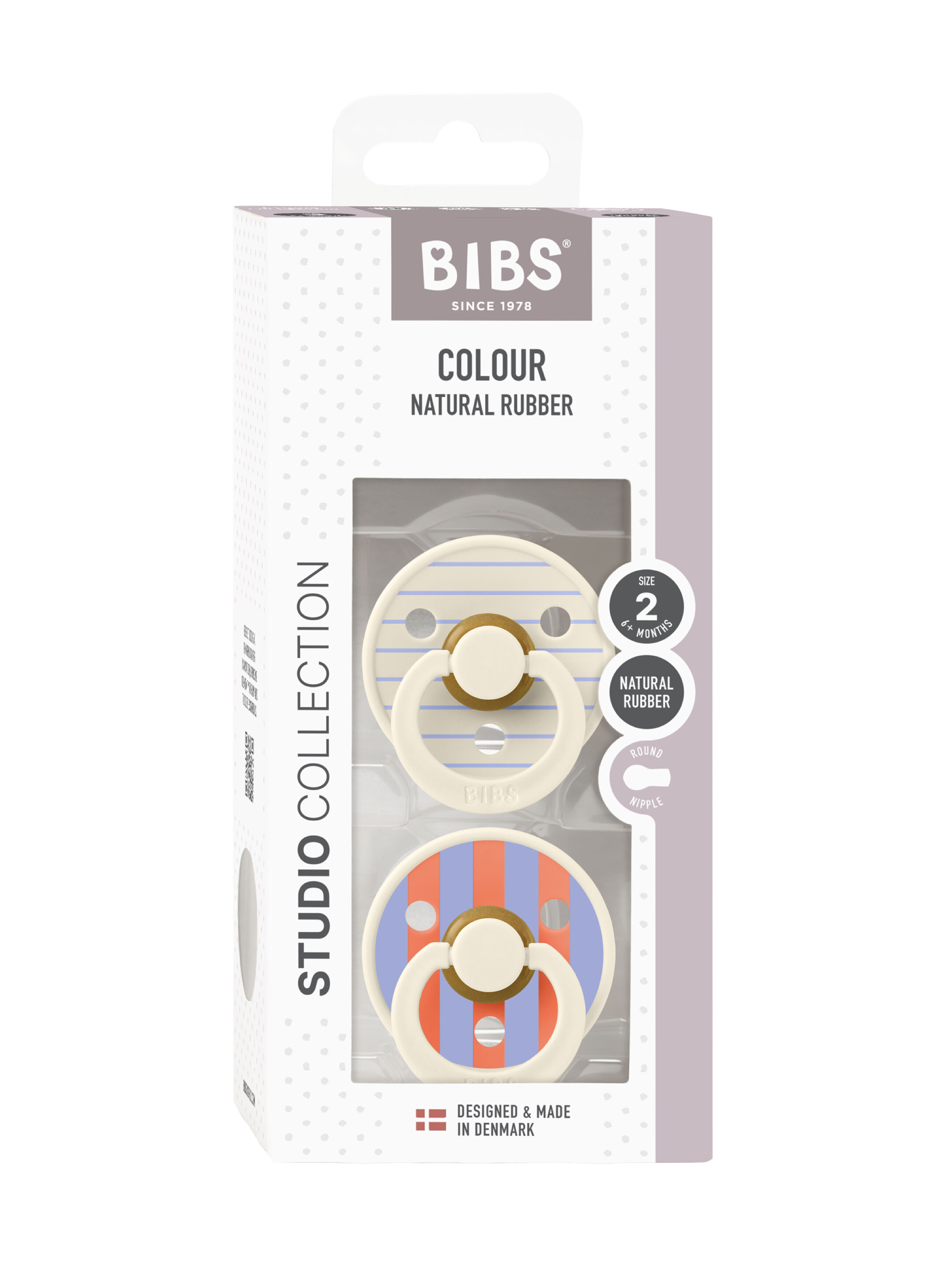 مجموعة لهايات بيبس كولور بين لاتكس مقاس 2 للأطفال من 6 شهور فأكثر بلون عاجي متنوع - قطعتان image number 3