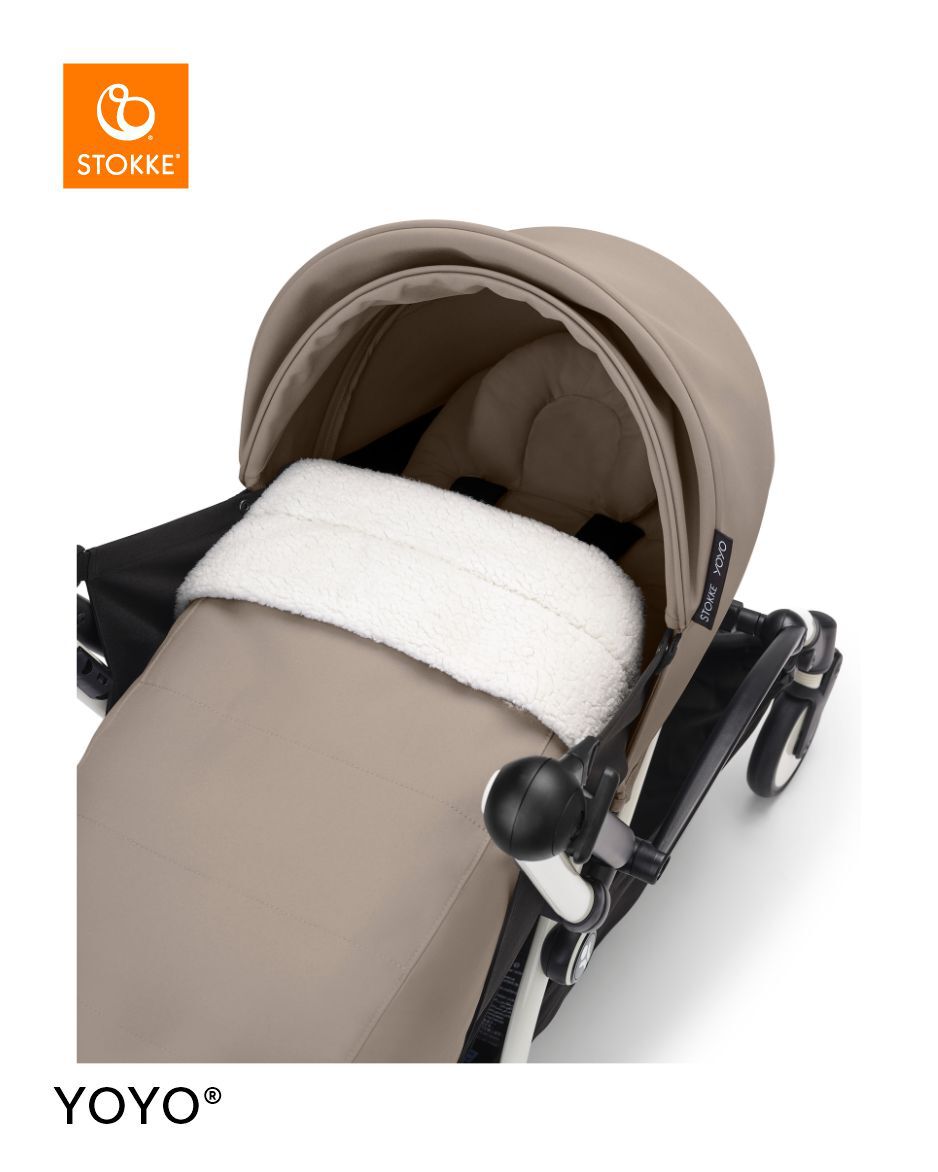 Stokke YOYO3 White Frame with 0+ Newborn Pack Taupe image number 3