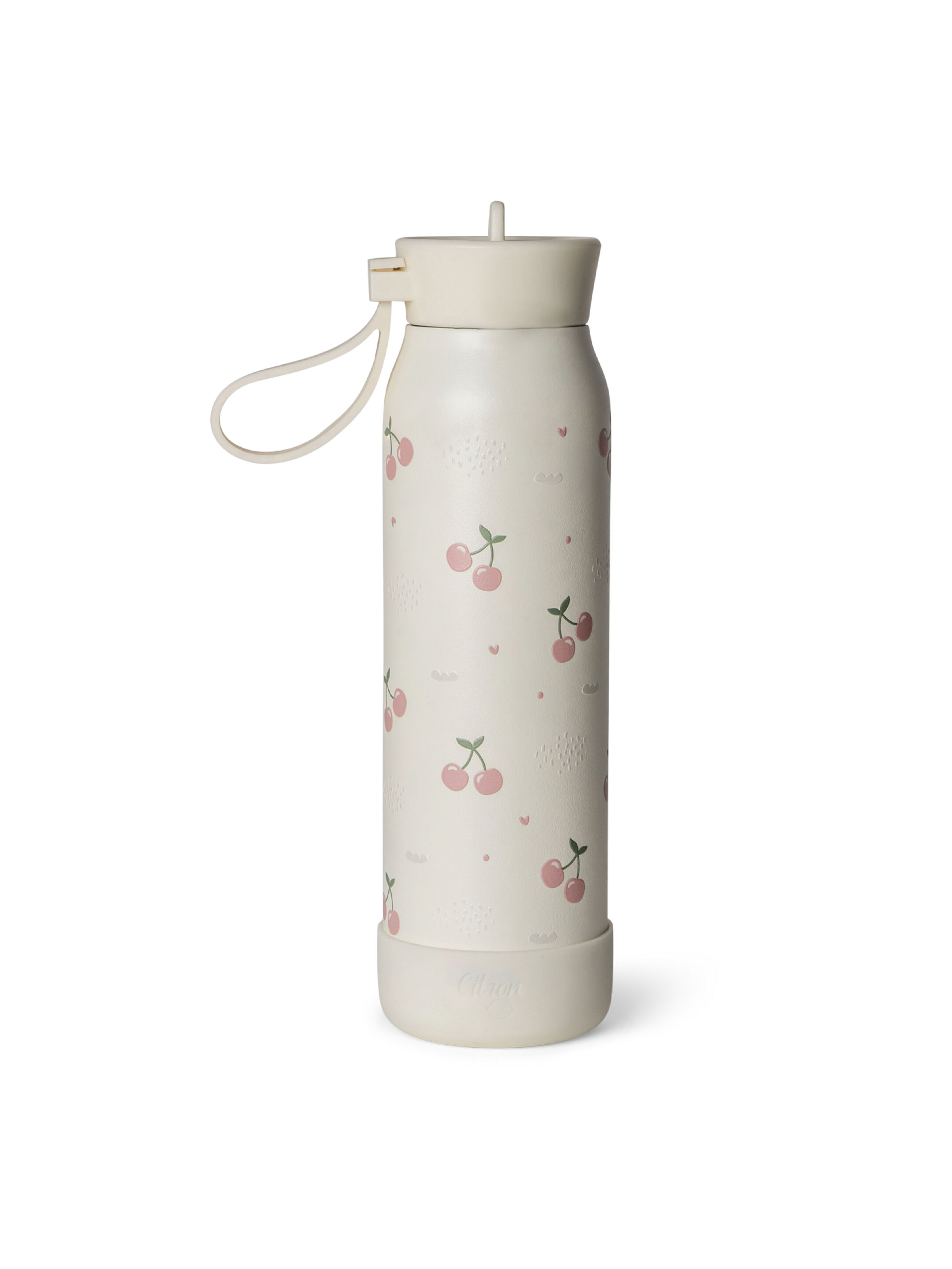 زجاجة مياه ستانلس ستيل بسعة 350 ملل - نقشة كرز