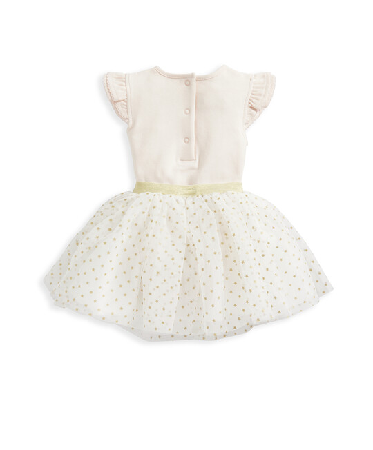 طقم تنورة توتو مزينة بغليتر وردي - قطعتان طقم تنورة توتو مزينة بغليتر وردي - قطعتان image number 3