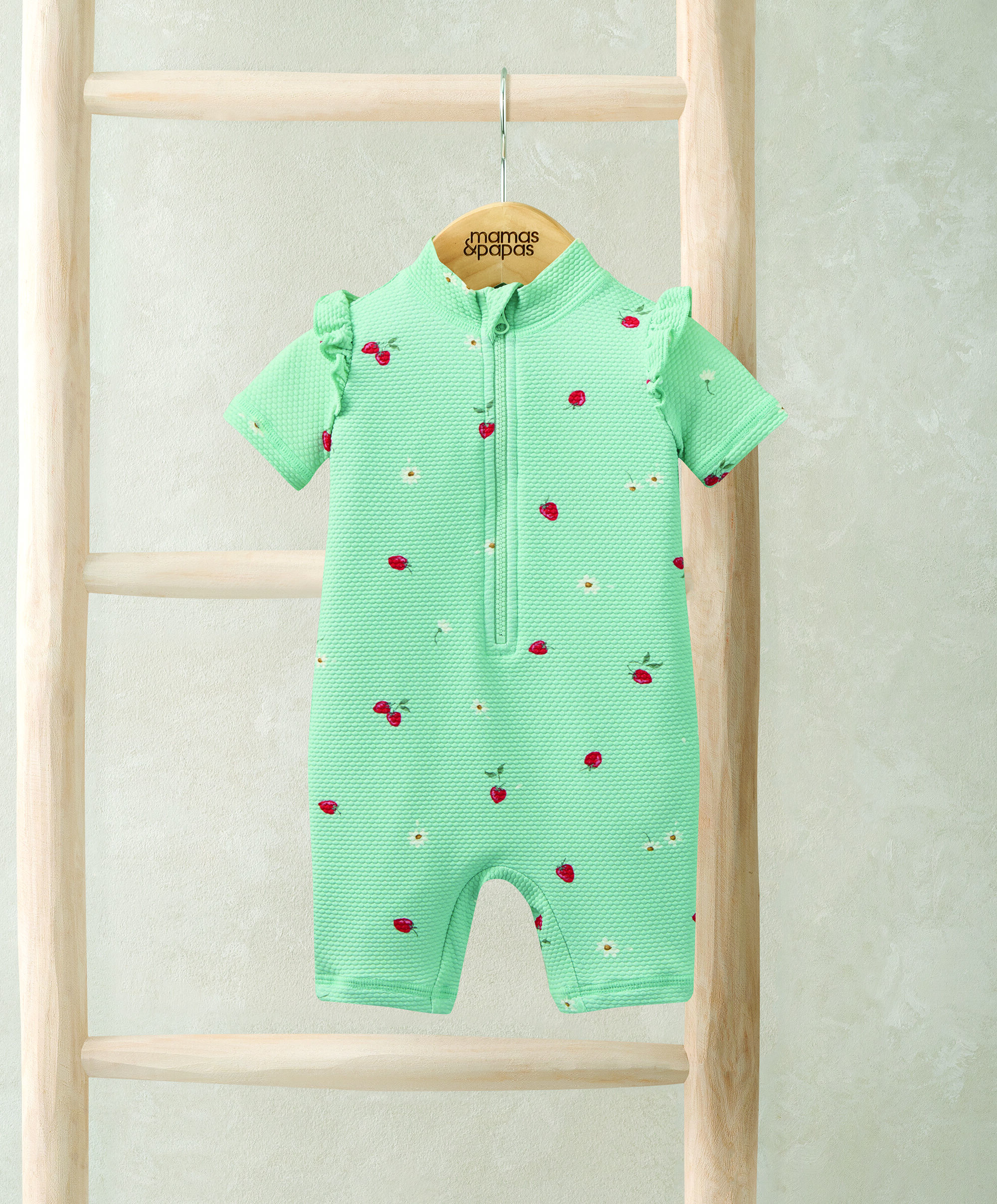 بدلة سباحة بنقشة فراولة image number 1