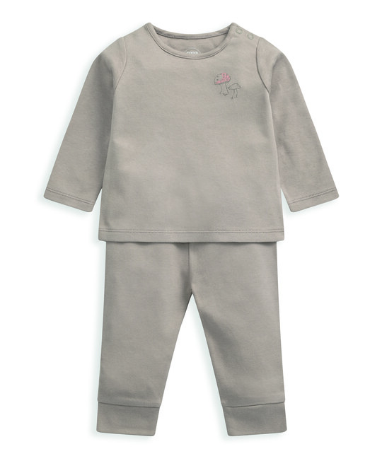 طقم بيجاما بنقشة فطر - قطعتان طقم بيجاما بنقشة فطر - قطعتان image number 3