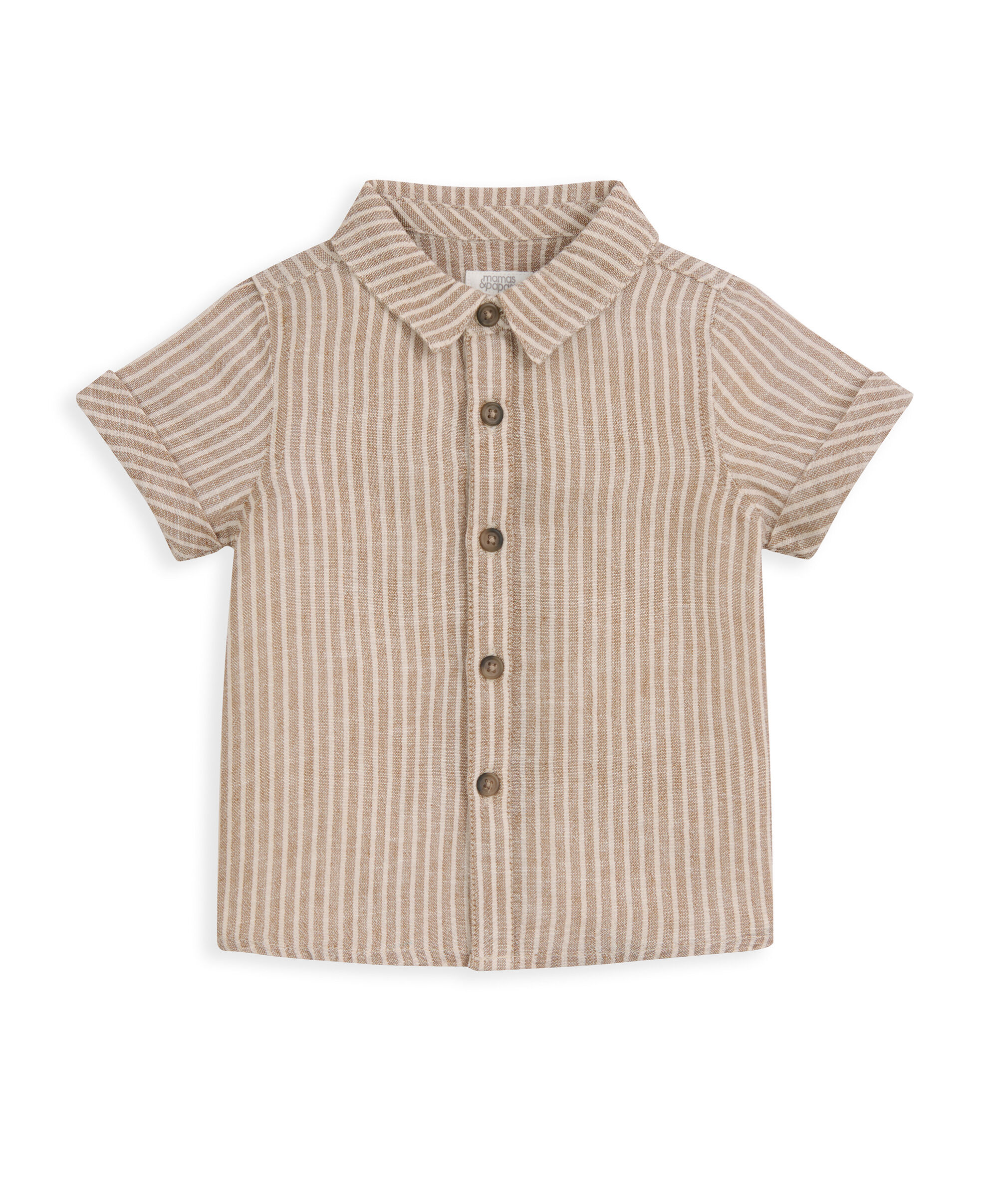 طقم قميص مخطط وشورت، قطعتين image number 3