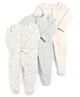 Floral Sleepsuits - Pack of 3 image number 1