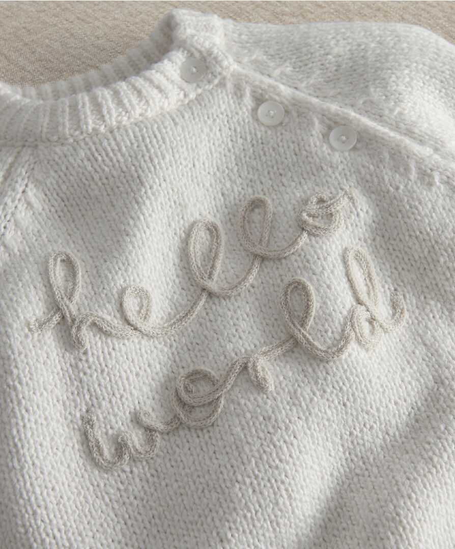 2pc Hello World Knit Set image number 5