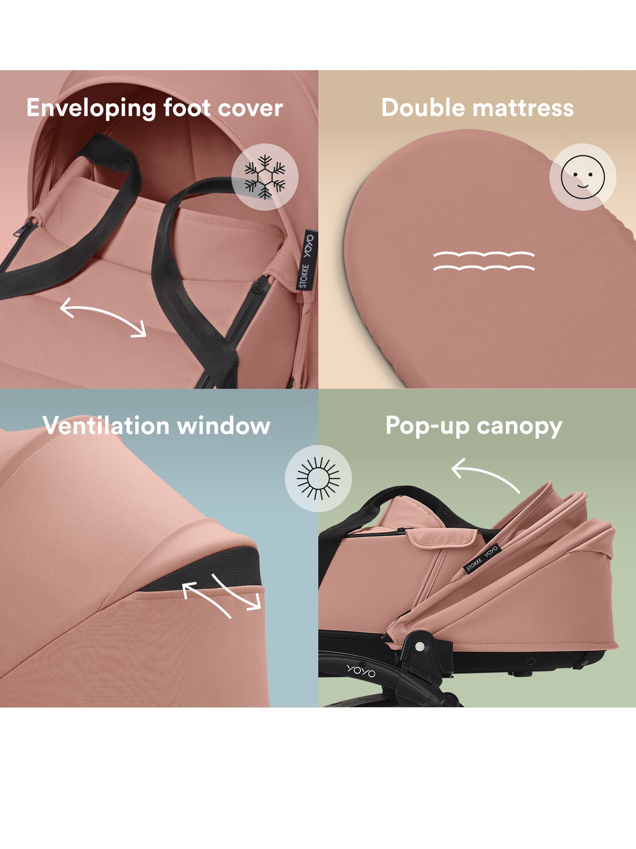 Stokke YOYO newborn shell Ginger image number 5